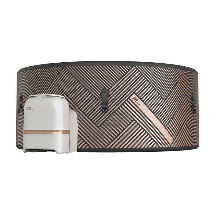 Piscina Idromassaggio Diva MSpa Mono Concept per 6 Persone Ø173x65 cm in DWF Marrone e Nero