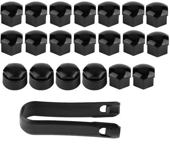 Coprimozzi in acciaio per pneumatici 17 mm - Coprimozzi - Coprimozzi in acciaio - Coprimozzi per pneumatici - Coprimozzi in plastica - 20 pezzi - Alta affidabilità - Coprimozzo per pneumatici