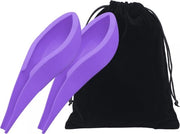 Urinoir per Donna - Urinoir - 2 pezzi - Urinoir per Uomo e Donna - Riciclabile - Silicone flessibile - Adatto per viaggi, festival, campeggio, stazioni di servizio