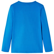 Maglietta per Bambini a Maniche Lunghe Blu Cobalto 116 13006