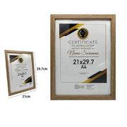 Trade Shop - Cornice Per Fotografie Quadri Tele Portafoto A4 21 X 29.7 Cm Modello Legno 70778 -