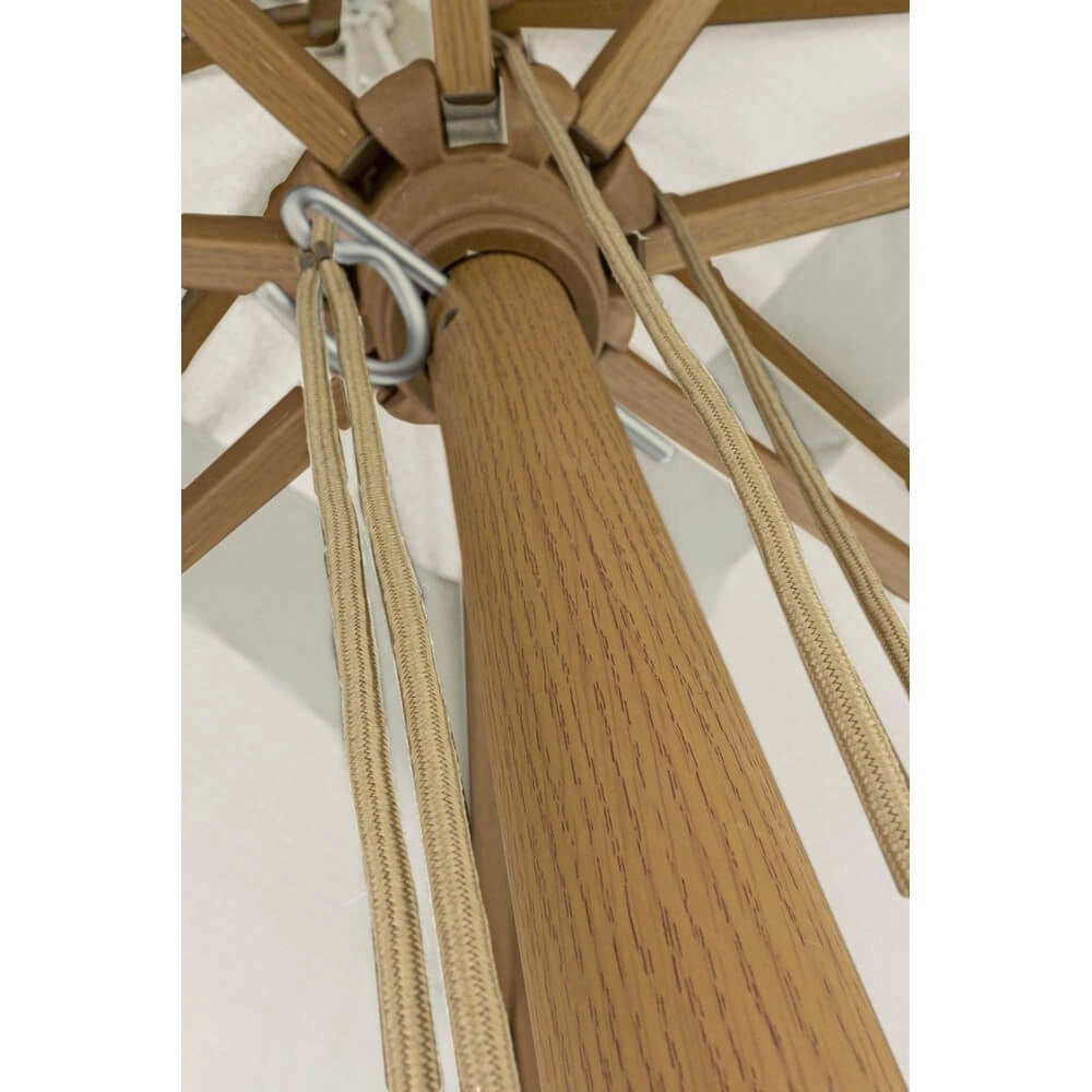 Ombrellone da Giardino Rettangolare 3x4m Palo Effetto Legno - KALYON