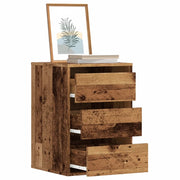 vidaXL Cassettiera Angolare Legno Antico 40x41x58 cm Legno Multistrato