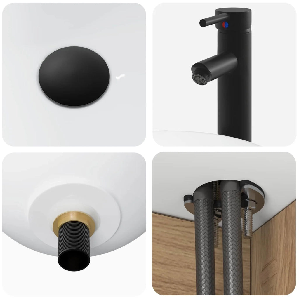 Set di mobili per il bagno 3 pz Rovere Artigianale 3406092