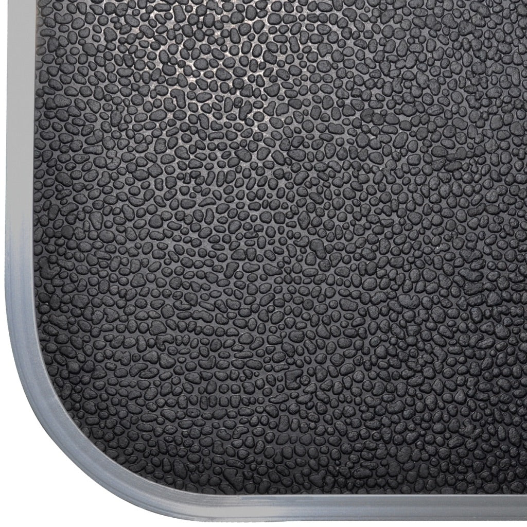 Tavolo per toelettatura cani con superficie antiscivolo regolabile su rotelle nero 3702015