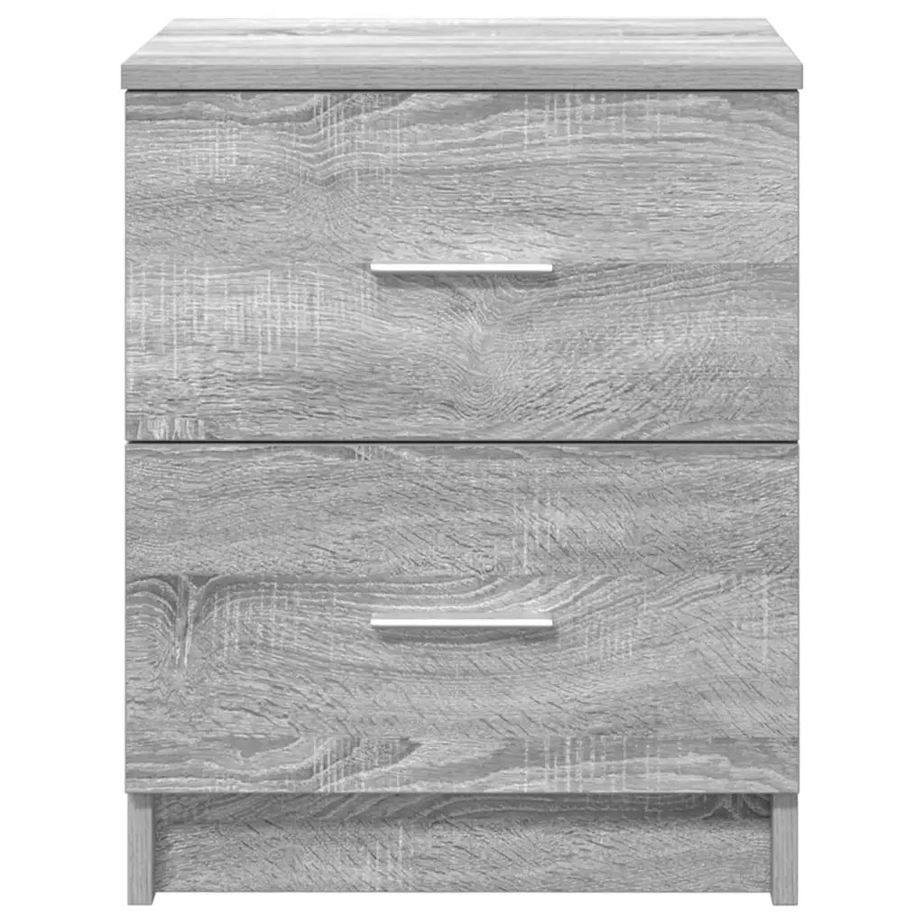 Comodino con 2 Cassetti Grigio Sonoma 40x36x50 cm 858795
