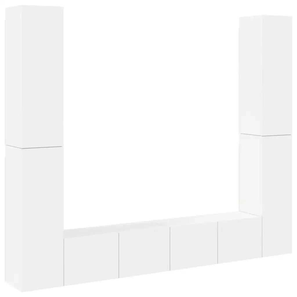 Set Mobile TV 6 pz Bianco in Truciolato cod mxl 22664