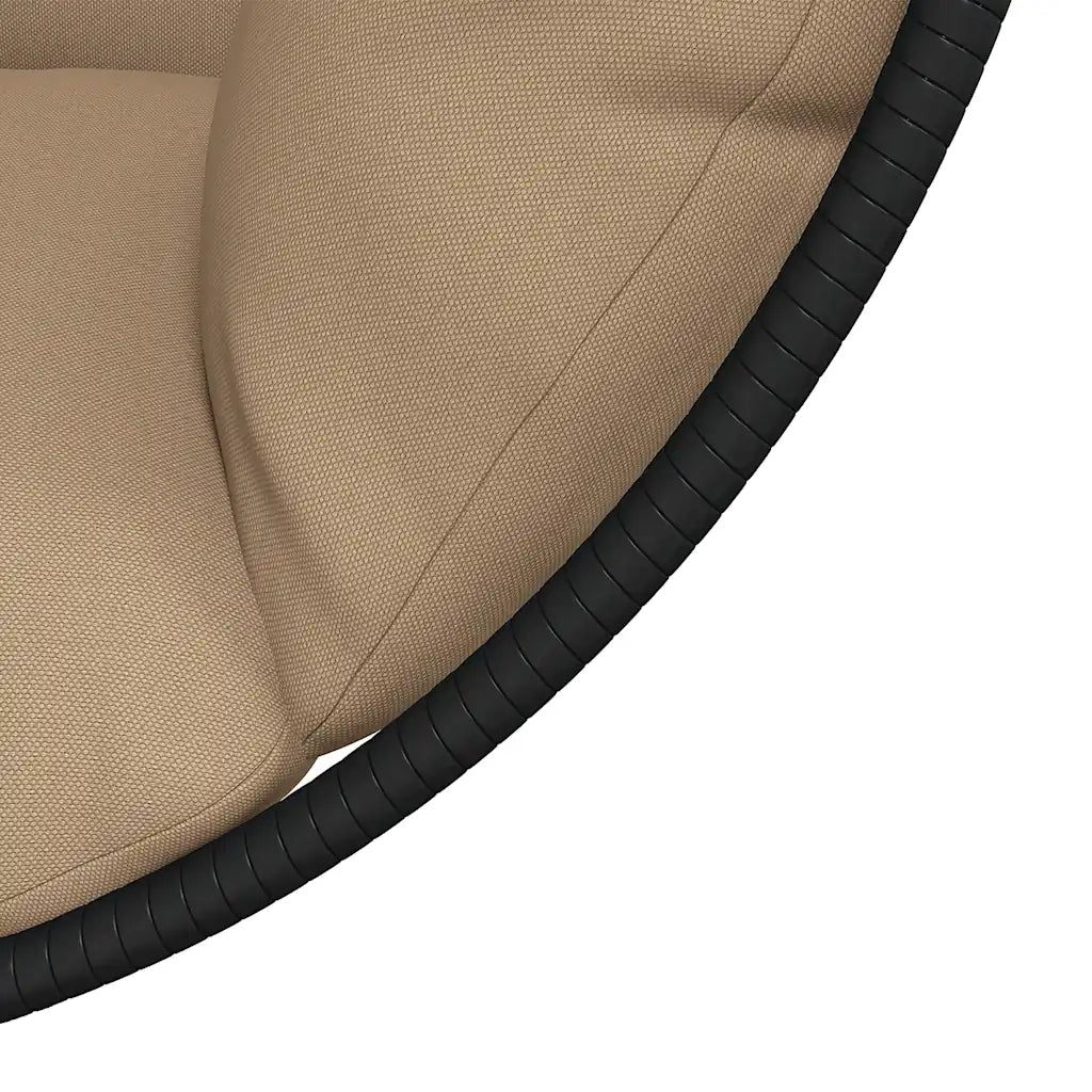 Sedia a Uovo Sospesa con Supporto Tortora Polyrattan e Acciaio CFW6798328