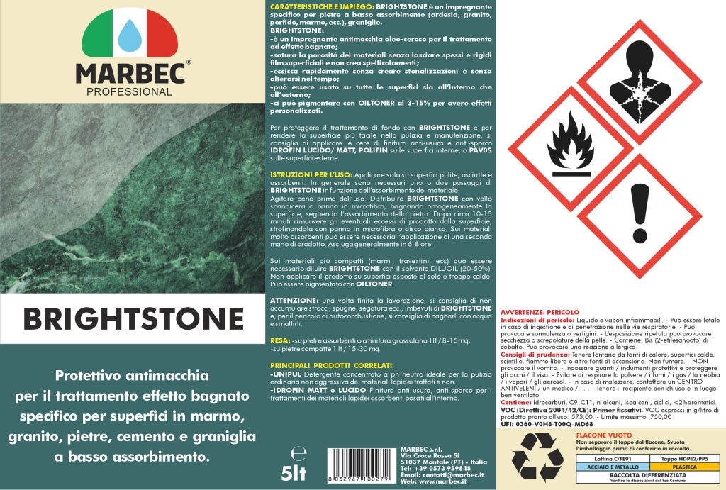 Impregnante BRIGHTSTONE   5LTx4Pz