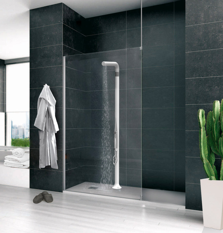 Doccia da Esterno Giardino Miscelatore e Doccetta Mobile Arkema Funny Yang Dove Grey