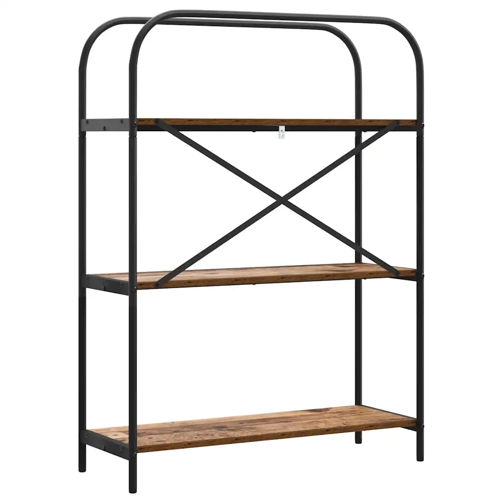 Libreria-Scaffale per Libri-Mobile di Stoccaggio Legno vecchio 80 x 30 x 109 cm Legno multistrato 771677