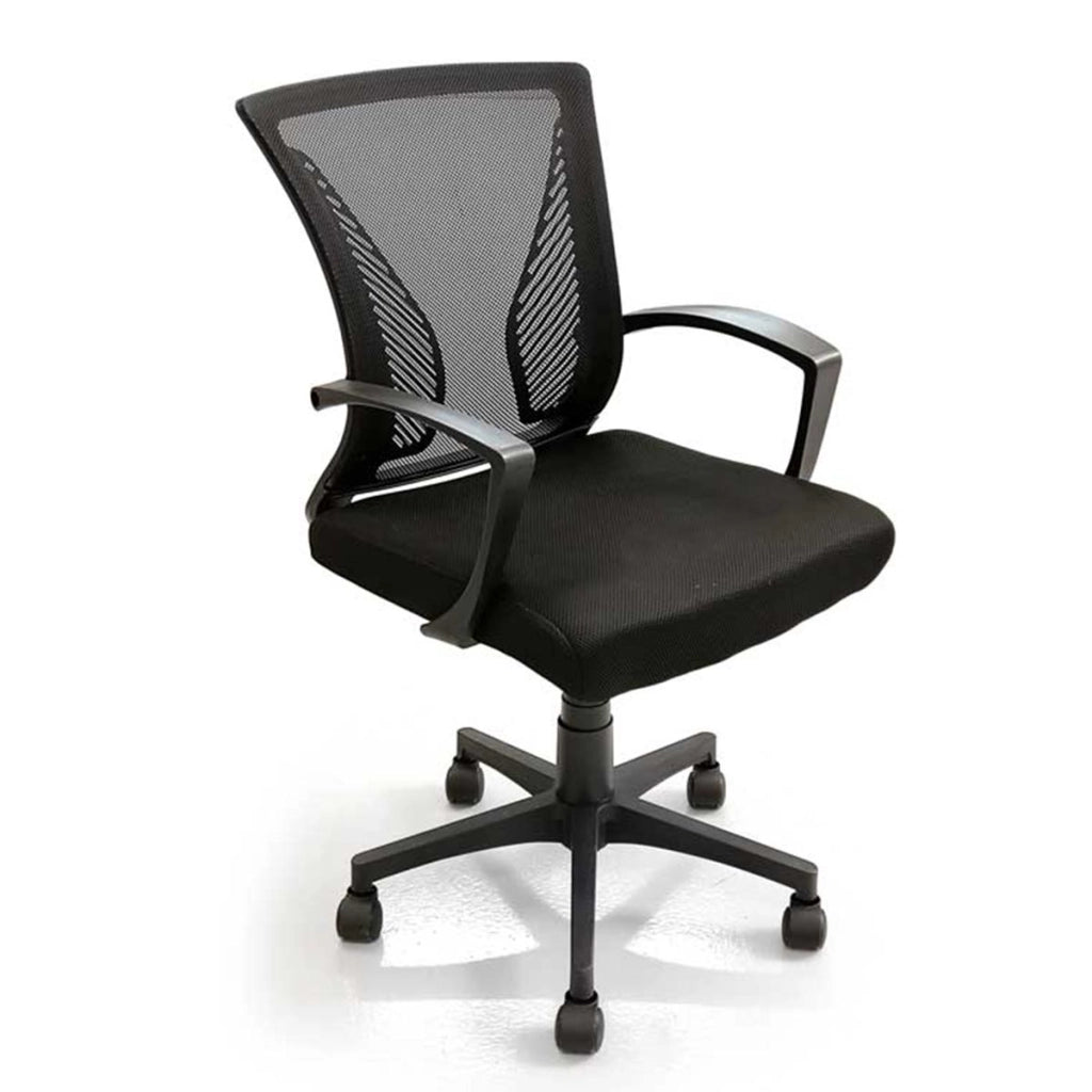 BRASILIA POLTRONA DA UFFICIO IN TESSUTO 57 X 65 X 91 X 101 CM COLORE NERO