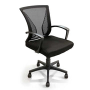 BRASILIA POLTRONA DA UFFICIO IN TESSUTO 57 X 65 X 91 X 101 CM COLORE NERO