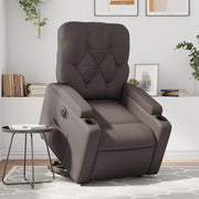 Poltrona Alzapersona Reclinabile Marrone in Similpelle 3204788