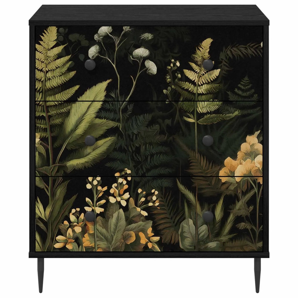 Cassettiera RHENEN Stampa tropicale 66 x 36,5 x 76 cm 8007369