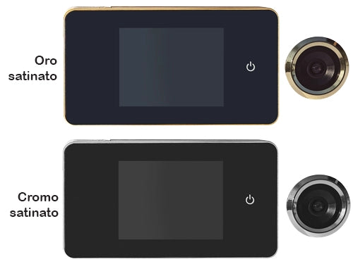 SPIONCINO DIGITALE COLORE: CROMO SATINATO, TAGLIA: LCD 2.6""