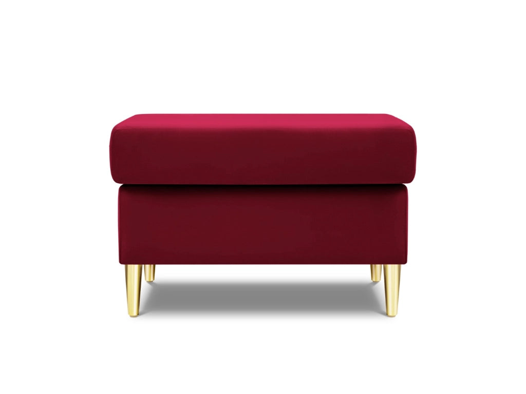 Cosmopolitan Design - Pouf "Kyoto" in velluto rosso 