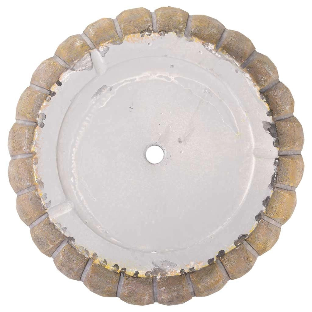 Vaso in fibra di vetro marrone 53x53x48,5 cm
