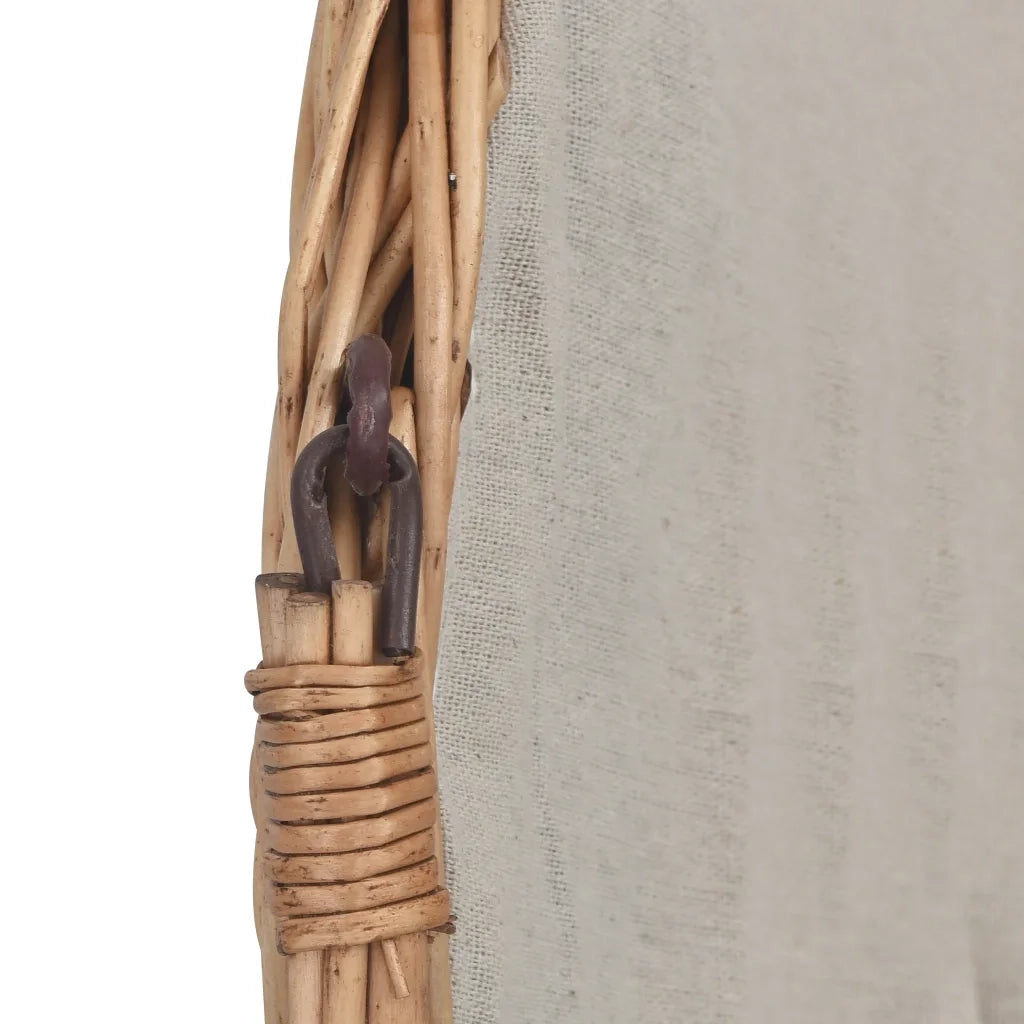 Cesta Legna da Ardere con Manico 61,5x46,5x58cm Marrone Salice 286989
