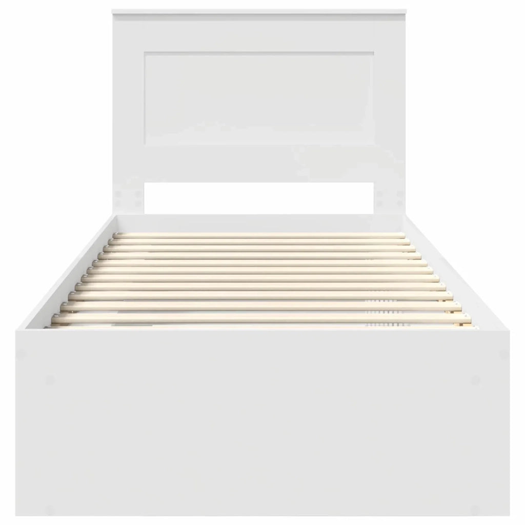 Struttura del letto Bianco 75 x 190 cm Pino massello 3410144