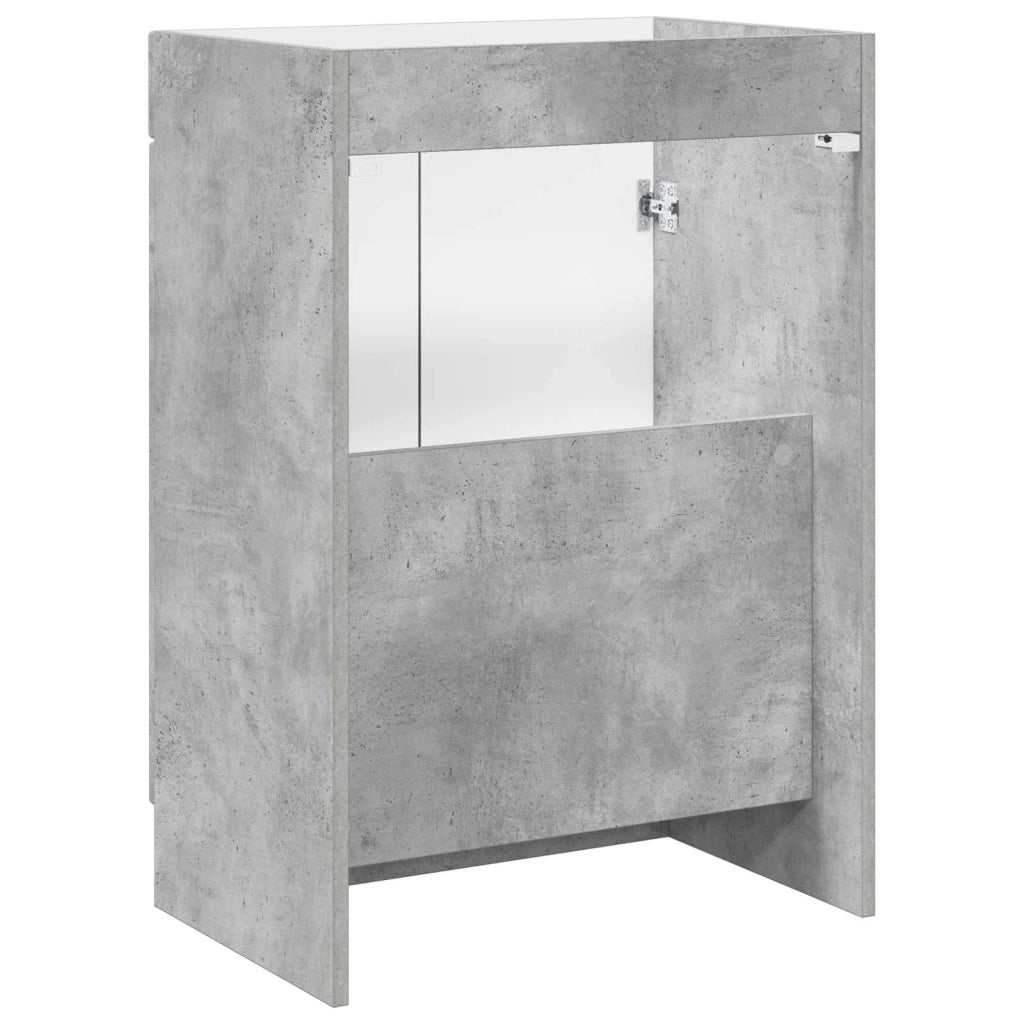 Mobiletto da bagno sotto il lavello Grigio Cemento 890037