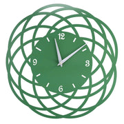 Orologio metallo cerchi verde tondo cm ø40h2