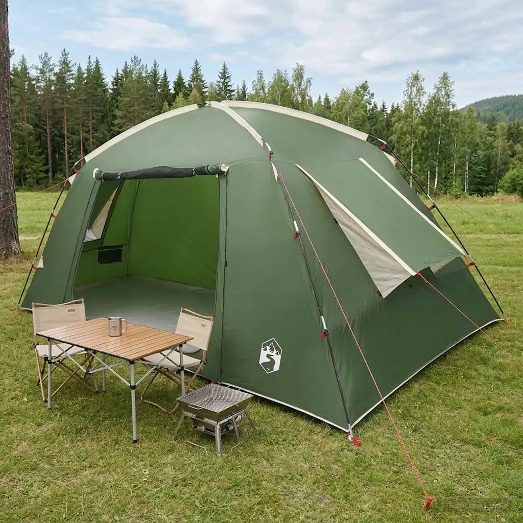 Tenda Capanna con tetto Verde 400 x 210 x 180 cm Poliestere 42028515