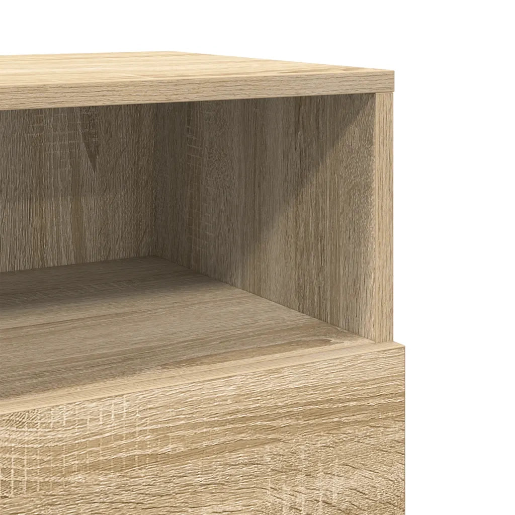 Comodino con 2 Cassetti Rovere Sonoma 36x36x68 cm 858582