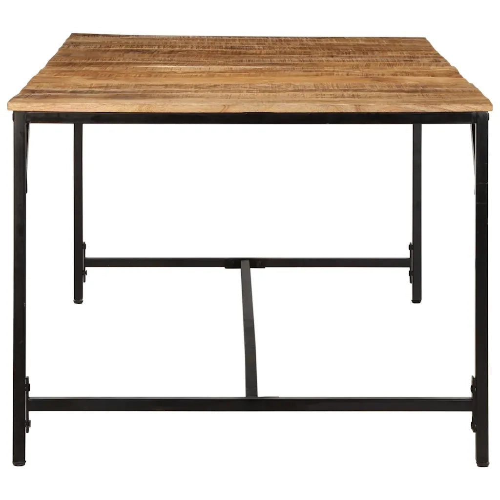 Tavolo da Pranzo 200x100x75cm in Legno Massello di Mango Grezzo 373607