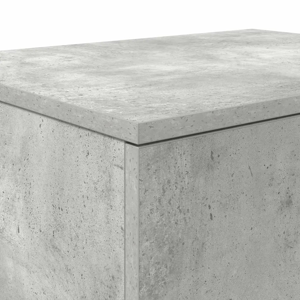 Armadio 2 pz Grigio cemento 118 x 41 x 40 cm Legno multistrato CFW2145048