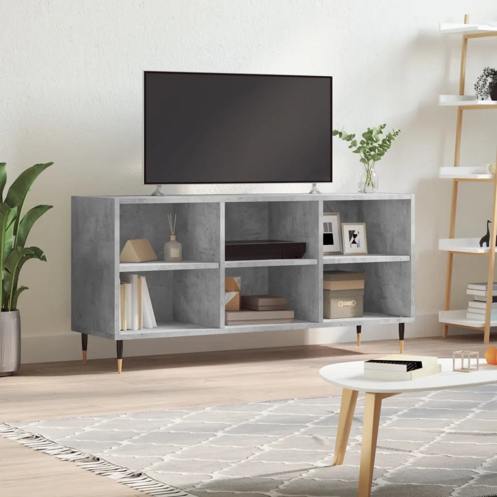 Mobile per TV | Armadietto TV | Mobile Porta TV Grigio Cemento 103,5x30x50 cm Legno Multistrato