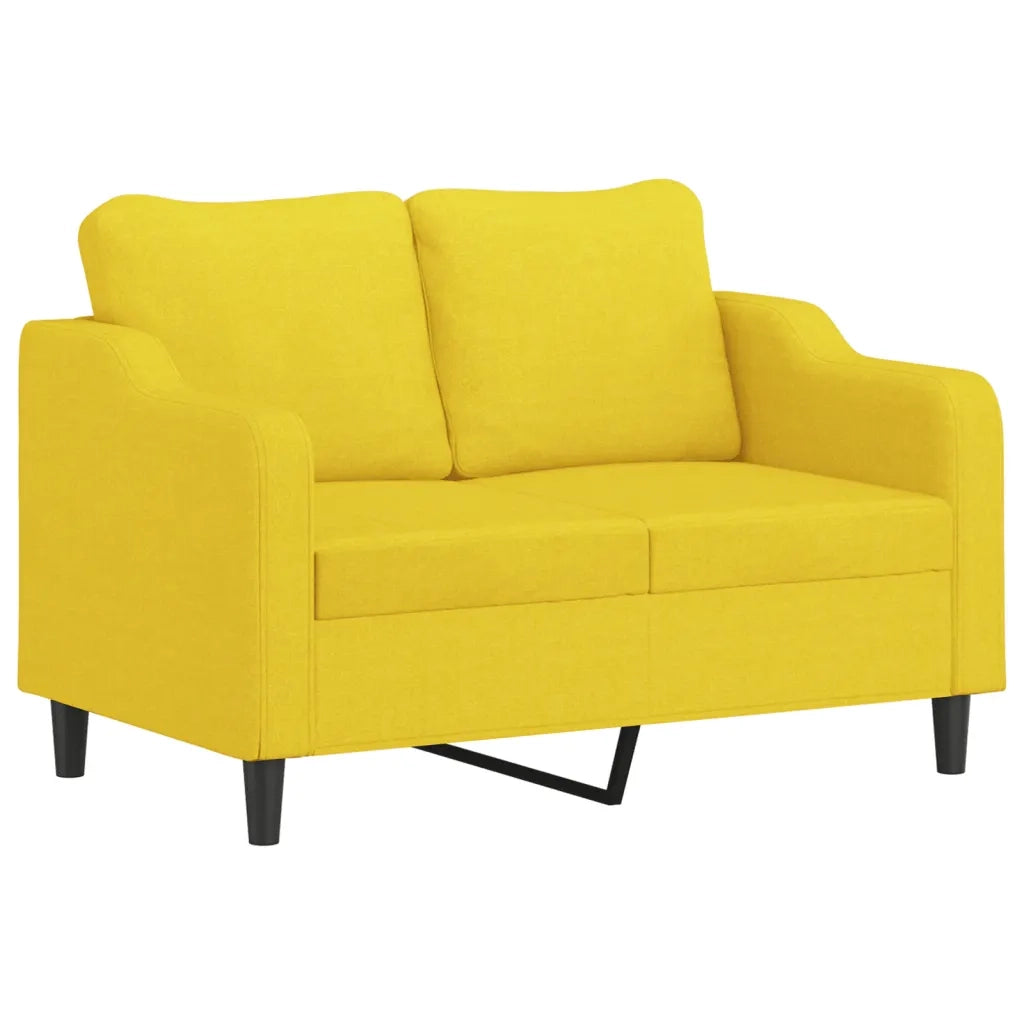 Divano a 2 Posti-Sofa 2 Posti Giallo Chiaro 120 cm in Tessuto 735957