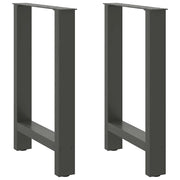 Set di 2 gambe regolabili per tavolo da pranzo 60 x 72-73 cm in acciaio antracite 02_0057546