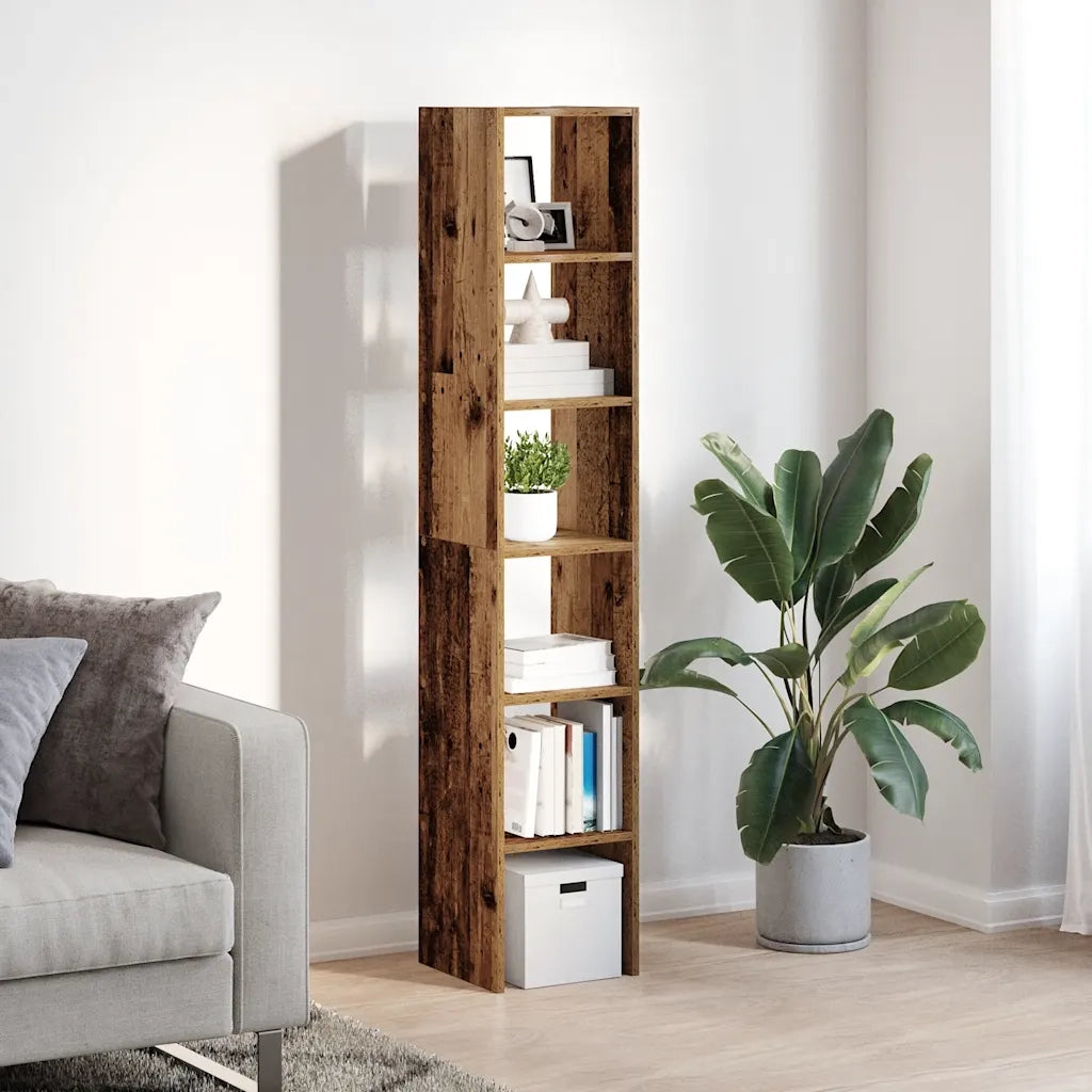 Librerie 2 pz Impilabili Legno Antico 30x30x80 cm in Truciolato 858818