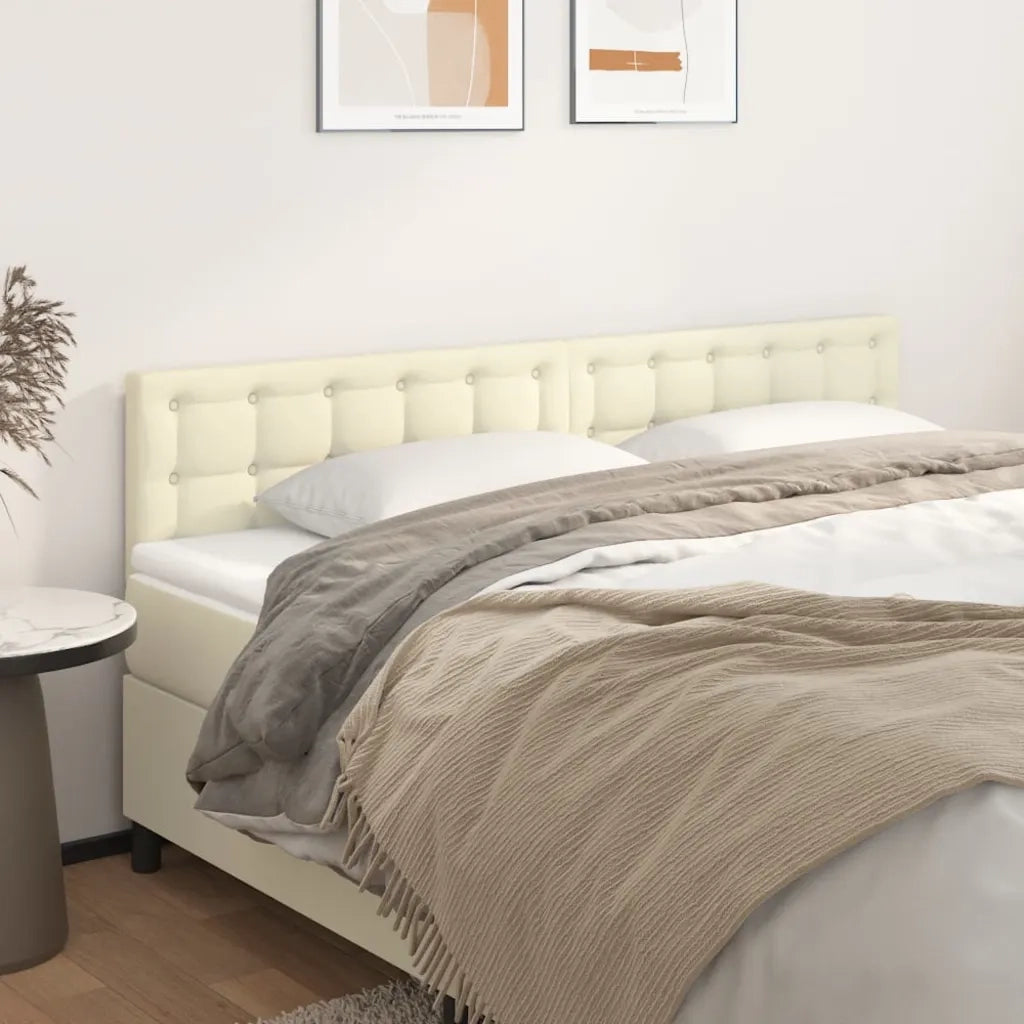 Testiere 2 pz Crema 100x5x78/88 cm in Similpelle cod mxl 51694