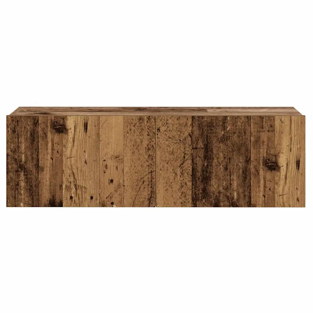 Mobili TV a Parete 3 pz Legno Antico in Legno Multistrato 3328983