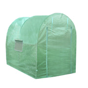 Serra da Giardino a Tunnel da Esterno in Polietilene Resistente alla Corrosione e Raggi UV Telaio in Ferro Galvanizzato per Piante Giardinaggio - 19mm - 4m x 2m