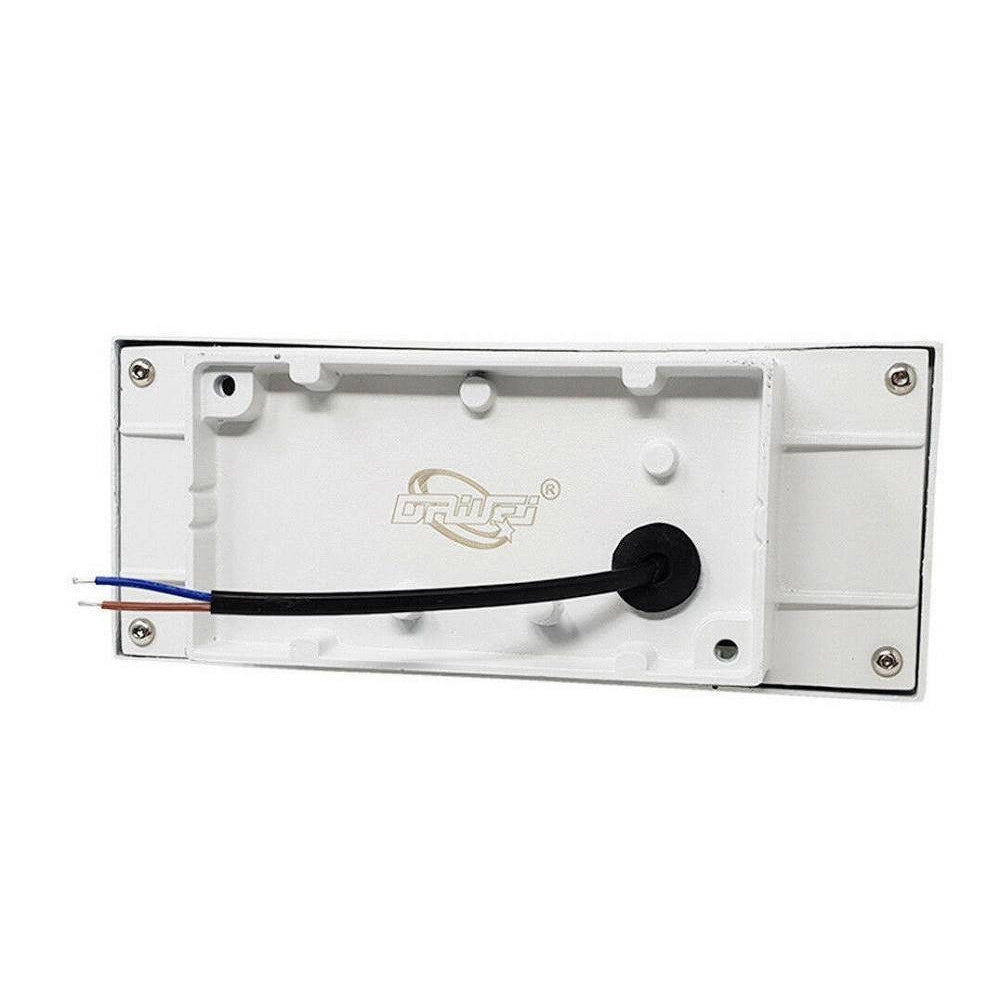 Trade Shop - Applique Esterno 2 Vie E27 Max 60 Lampada Faretto Da Parete Luce Plafoniera 910 -