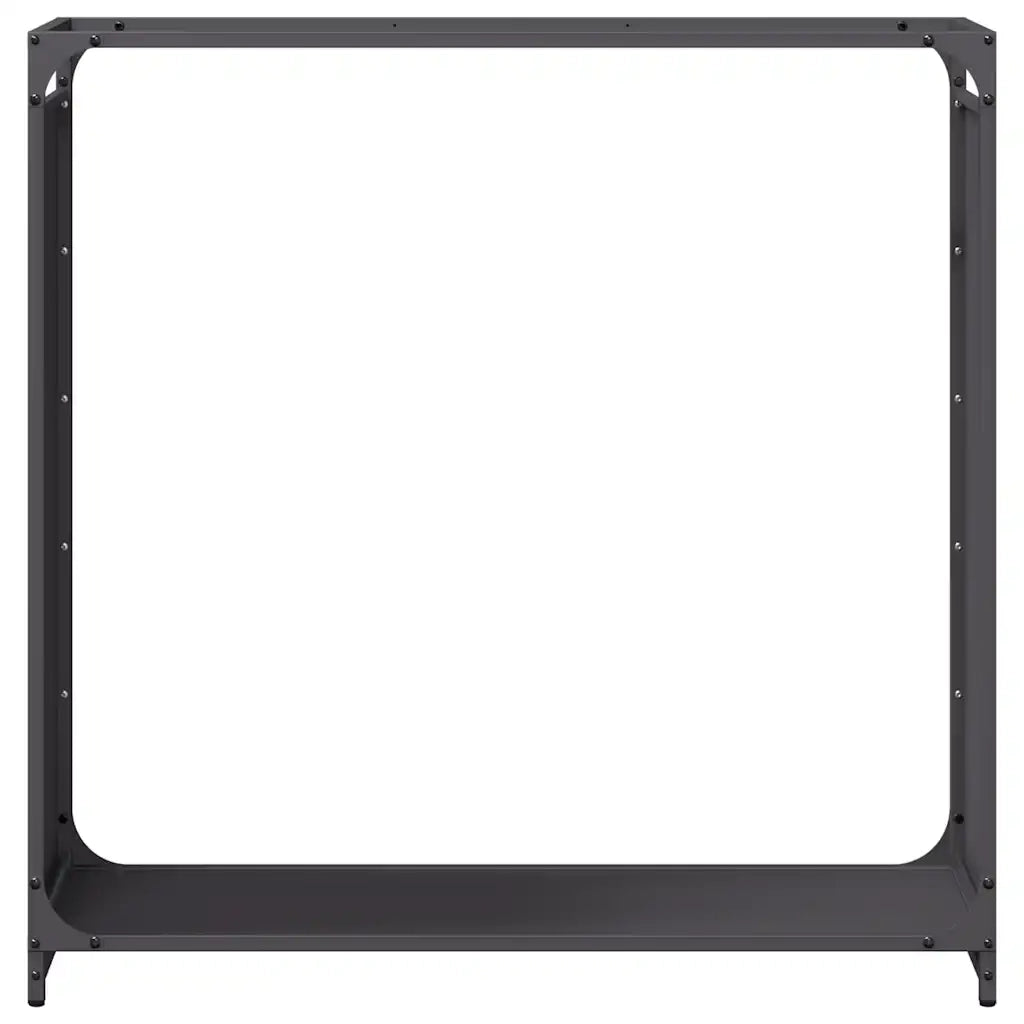 Rastrelliera per Legna da Ardere Nera 90x28x90 cm CFW1325470