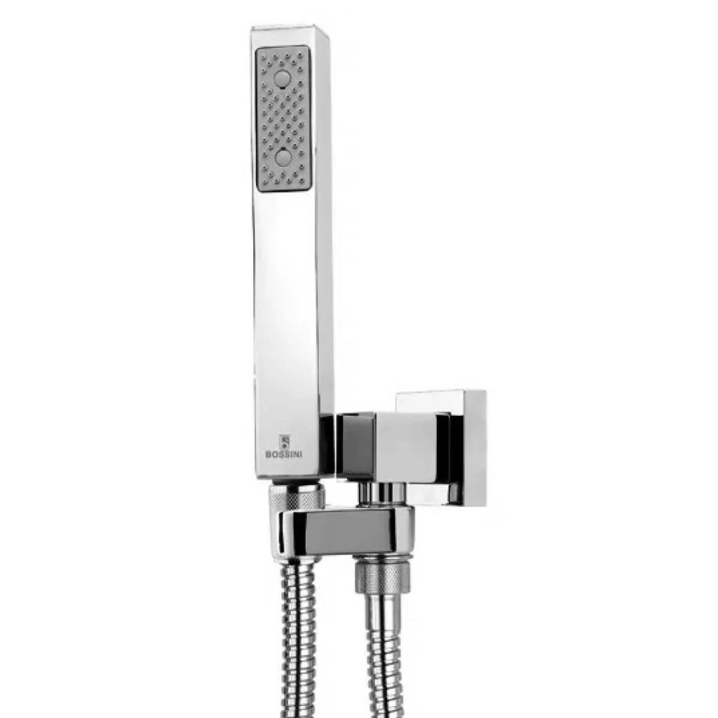 SET DOCCIA CON SUPPORTO E PRESA ACQUA MODELLO CUBE 1 GETTO   BOSSINI SRL