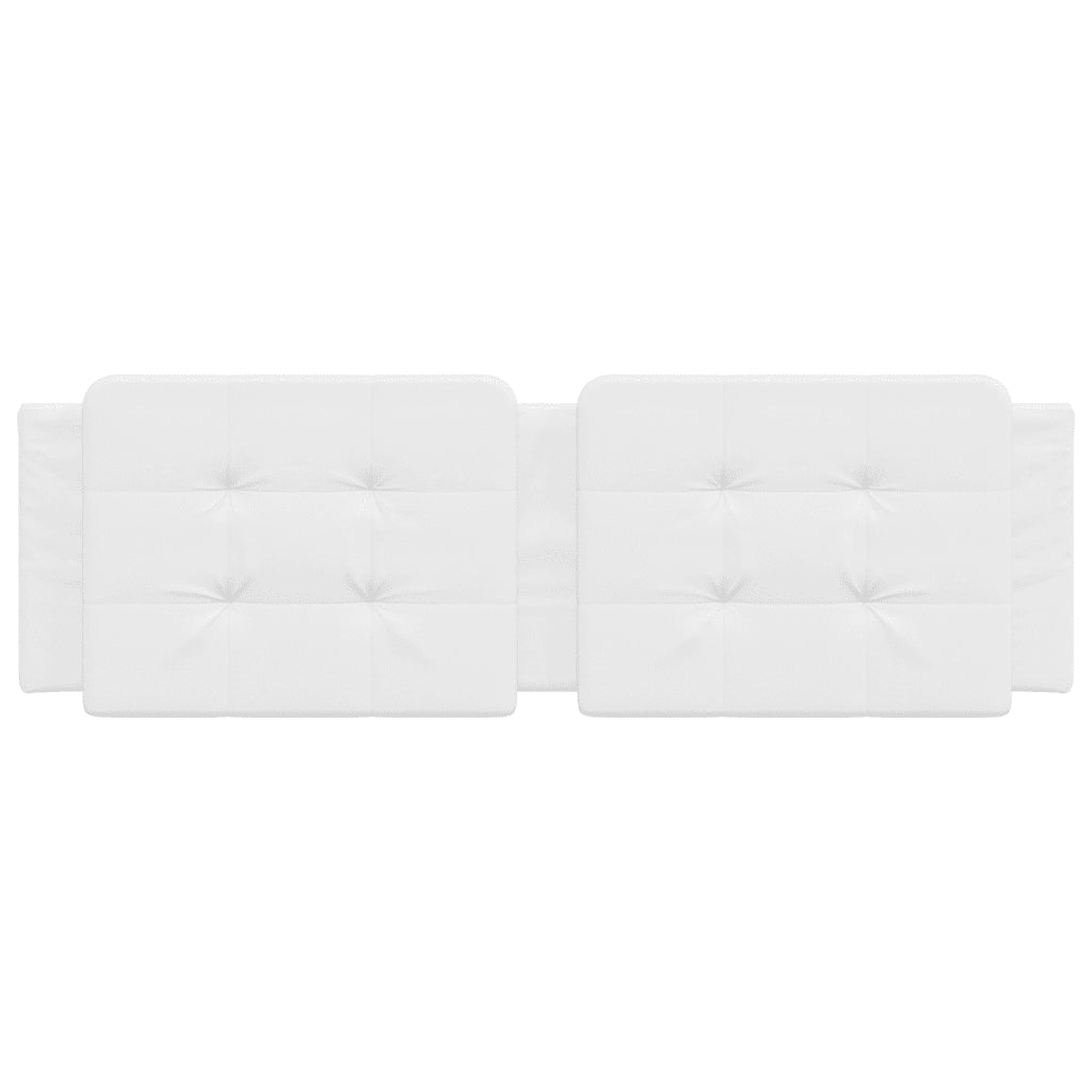 Cuscino Testiera Bianco 160 cm in Similpelle