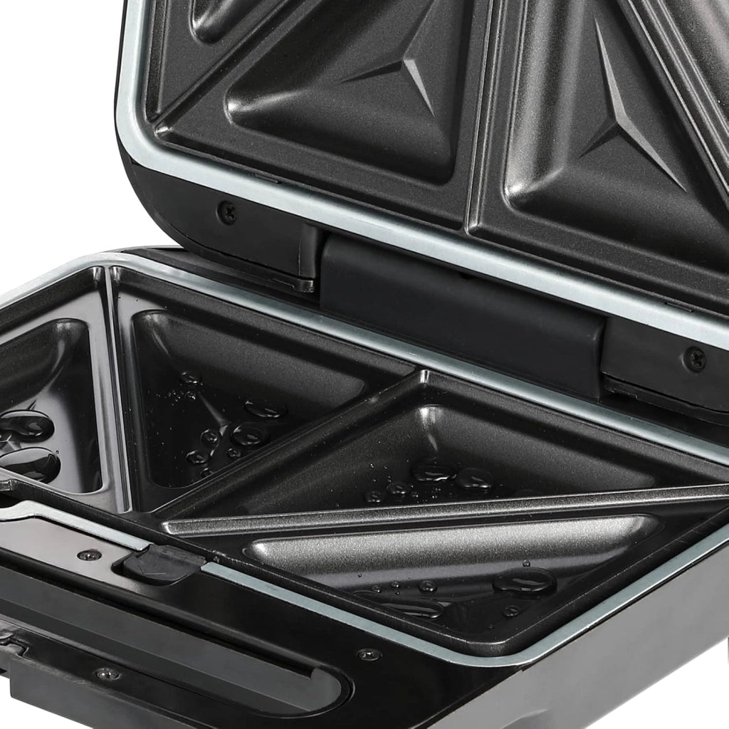 ® Griglia Tostapane 1000W 3 in 1 XXL Rivestimento Antiaderente Sandwich Maker Piastra Elettrica per Cialde Panini Carne