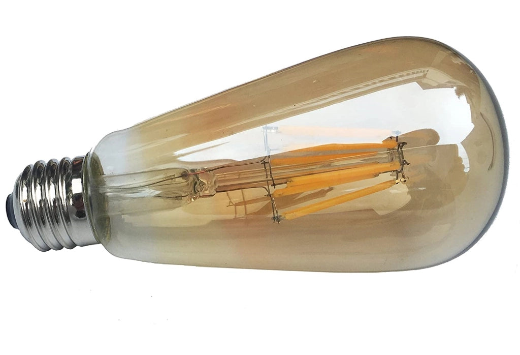 Lampadina LED vintage a filamento ST64 attacco E27 da 8w luce calda 2700K