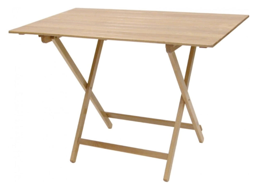 tavolo legno pieghevole  m 60x80h75cm-col.naturale