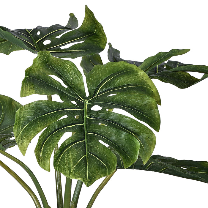 Monstera Artificiale con Vaso Altezza 110 cm Verde