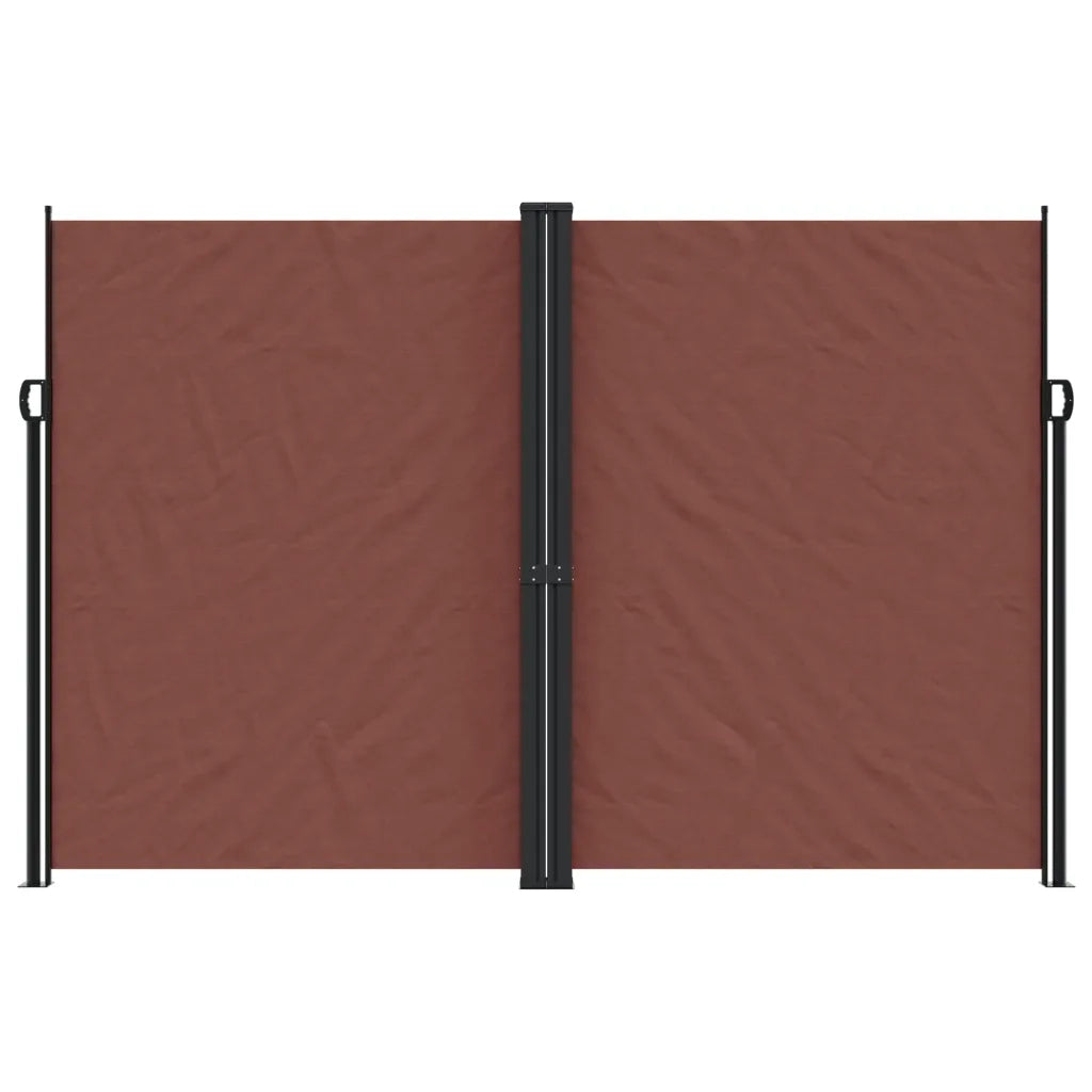 Tenda da Sole Laterale Retrattile Marrone 220x600 cm