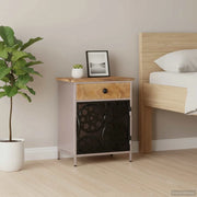 Comodino 40x30x50 cm in Legno di Mango Grezzo 323738