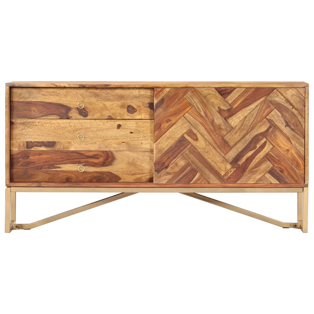 Credenza 118x30x60 cm in Legno Massello di Sheesham  cod mxl 16177
