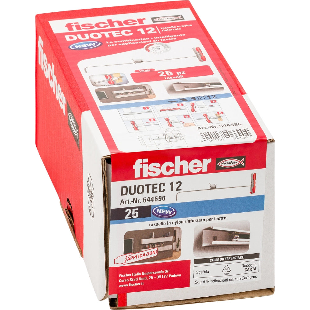 Fissaggio basculante ancora alta resistenza cartongesso legno duotec 12 pezzi 25