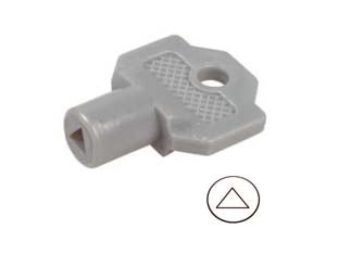 CHIAVE PLASTICA PER CILINDRO CON TRIANGOLO PER QUADRI ELETTRICI 154A - 10 pezzi IBFM